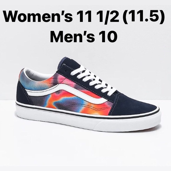 Vans Shoes - Vans Bright Neon Tie Dye Rainbow Aura Old Skools